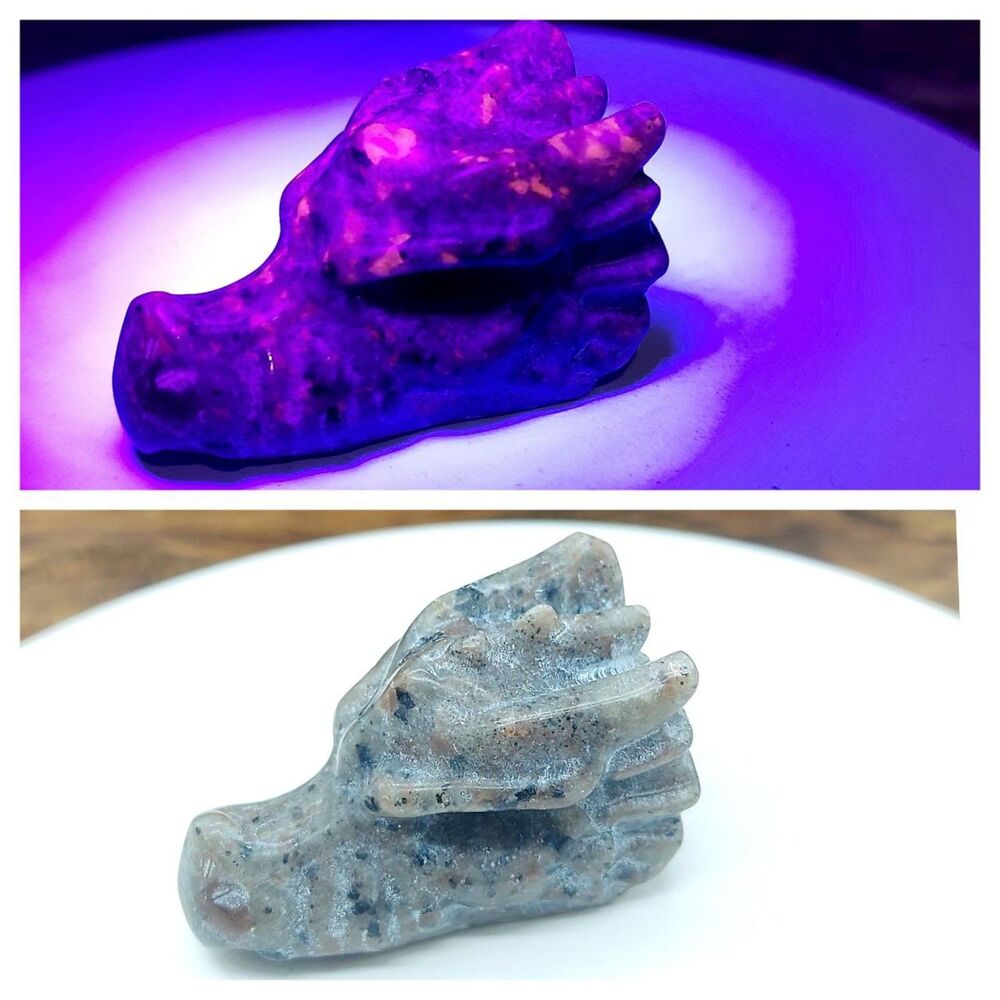 Emberlite Dragon Stone Figure UV Crystal